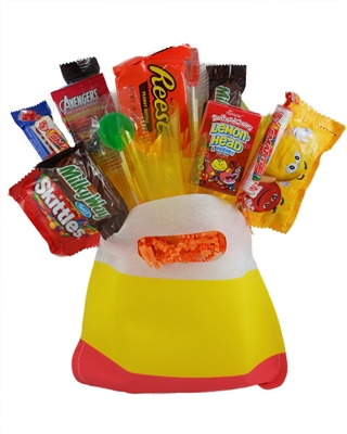 Seasonal-Candy Corn Bag Holiday Candy Bouquet