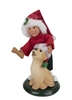 Byers' Choice Caroler - Toddler with Dog