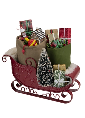 Byers' Choice Caroler - Sleigh Filled with Toys