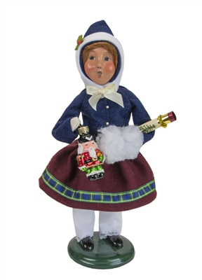 Byers' Choice Caroler - Glass Ornament Girl