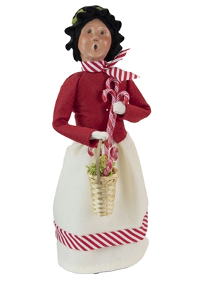 Byers' Choice Caroler - Woman with Candy Canes