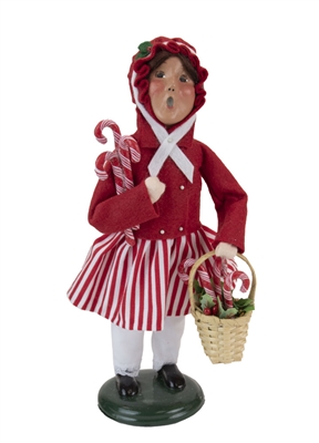 Byers' Choice Caroler - Candy Cane Girl