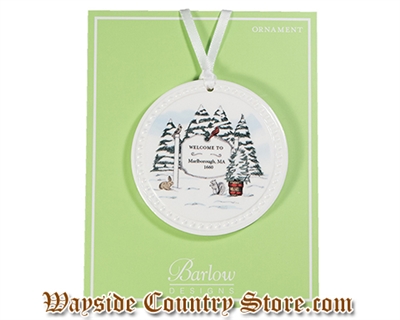 Barlow Designs - Welcome to Marlborough, MA Ornament