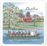 Barlow Designs - Boston Swanboat set of 4 Coasters