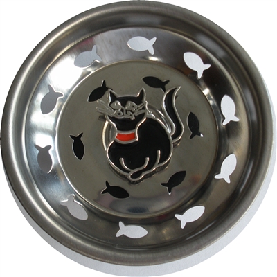 Linda Lou Black Kitty Kitchen Strainer