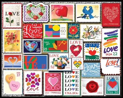 Puzzle - Love Stamps