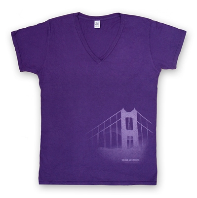 T-Shirt - Womens Golden Gate Bridge in the Mist
