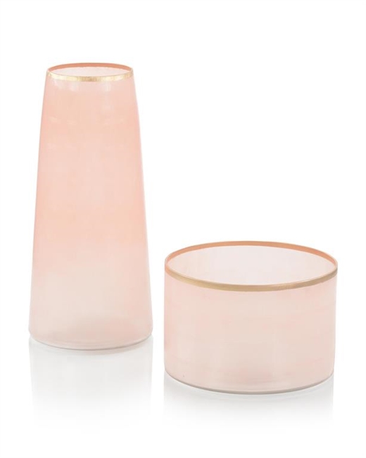 Palest of Pink Glass Vase (Small)