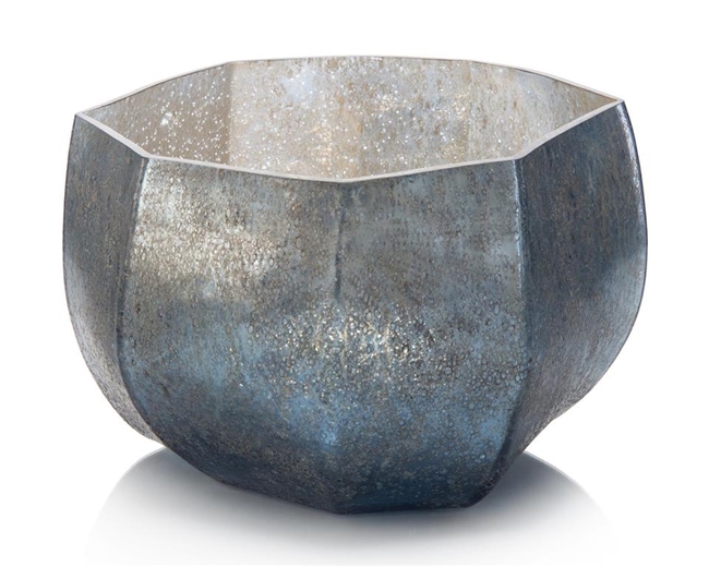 Hint of Blue Seven-Sided Bowl