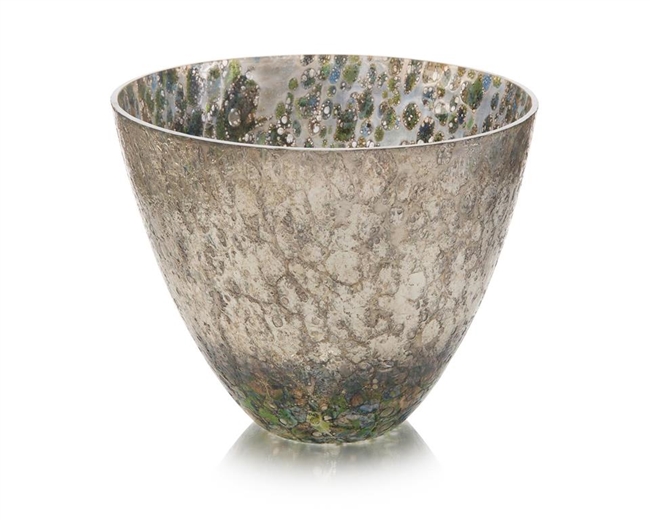 Sultry Silver Glass Bowl