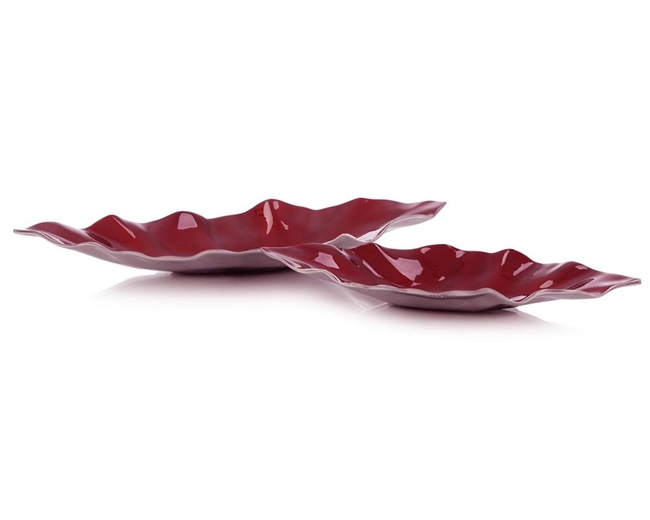 Cherry Red Metal Trays (Large)