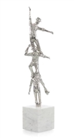 Dancing Men Sculpture II in Nickel