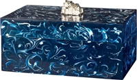 Faux Blue Agate Box