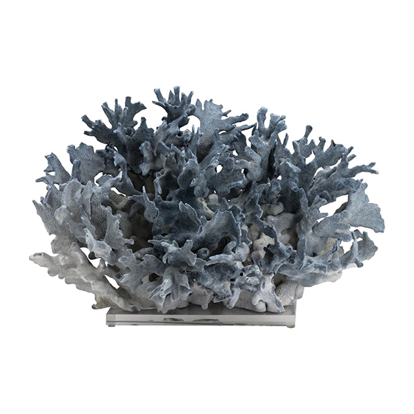 Natural Blue Coral on Acrylic Base