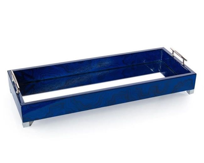 Narrow Indigo Blue Tray