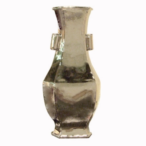 Wide Lipped Hex Vase