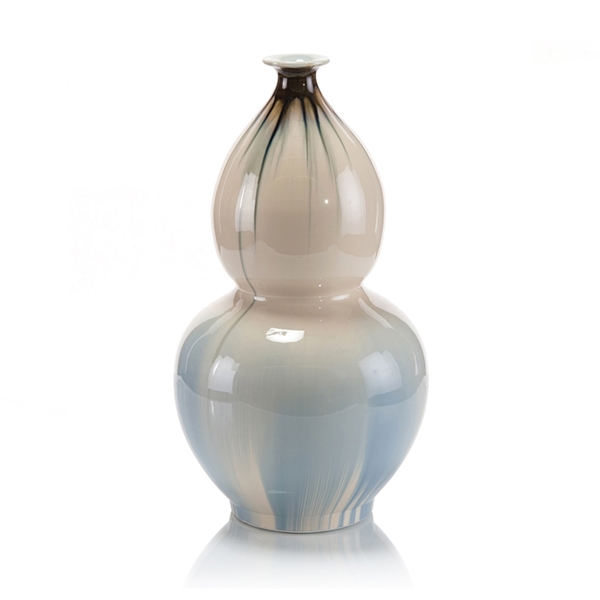 Hues of Earth and Blues Vase