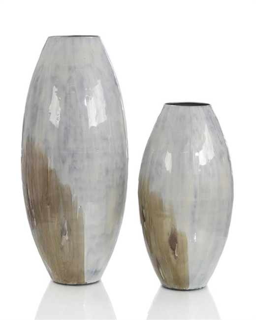 Enameled Vases in Shades of the Earth