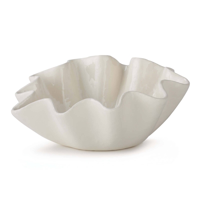 Ruffle Ceramic Bowl Large