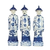 Blue and White Porcelain Standing Qing Emperors