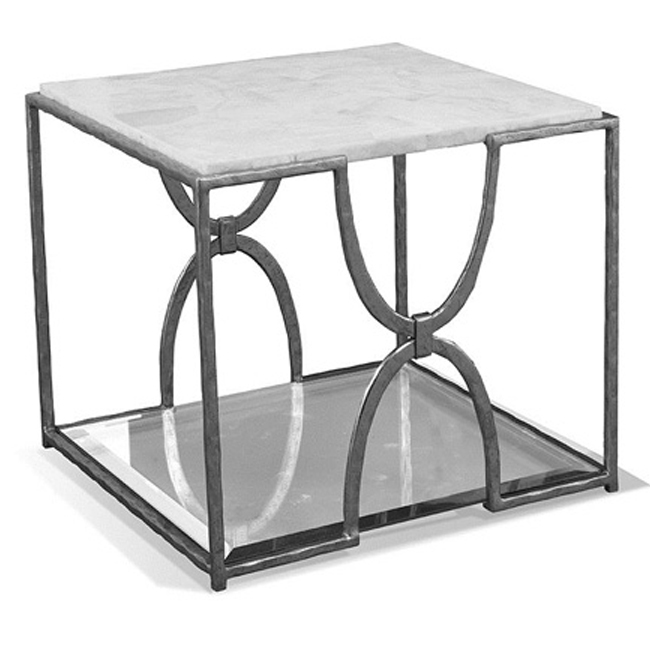 Nickel Leaf Square Bunching Table