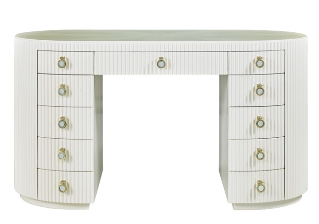 Adrienne Oval Reeded Vanity