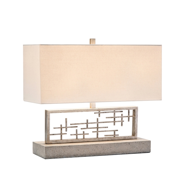 Sculptural Mid-Century Horizontal Table Lamp