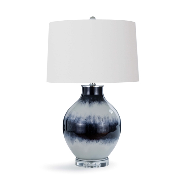 Indigo Glass Table Lamp