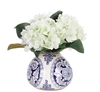 â€‹Hydrangea, White, Ceramic Vase