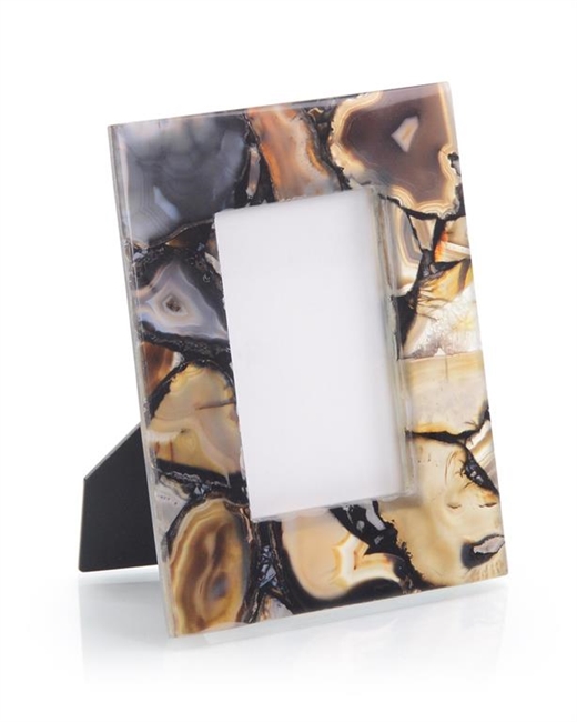 Rich Brown to Clear Agate Photo Frame