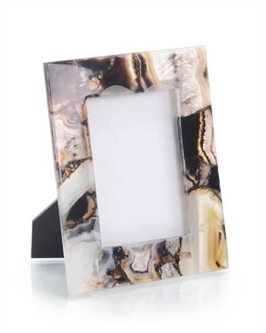 Rich Brown to Clear Agate Photo Frame