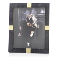 Maha Black Bone with Brass Trim Photo Frame - 8x10