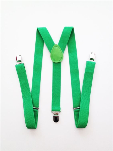 Boys Suspenders - Green