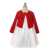 Soft Flower Girl Sweater - Red