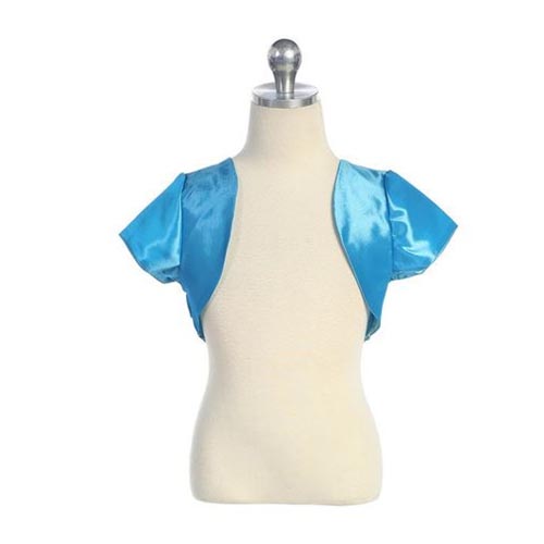 Tafetta Bolero Jacket - Aqua