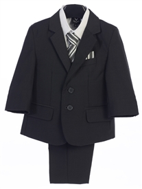 Charlie - Dk Gray Boys 5pc suit