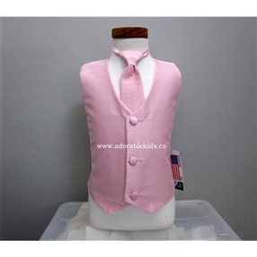Poly Silk Vest & Necktie Set