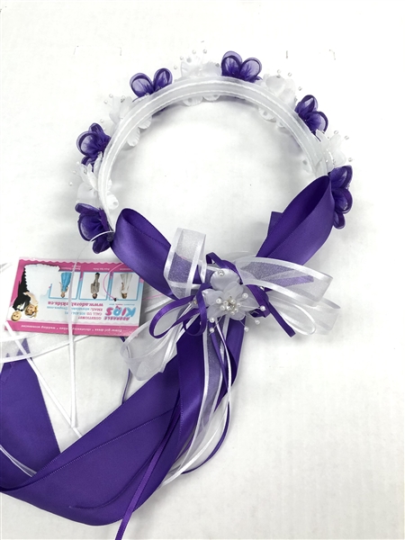 Halo - Floral Crown - WHITE/FUCHSIA