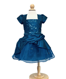 Sally Baby Girls Dress:  MARINE BLUE