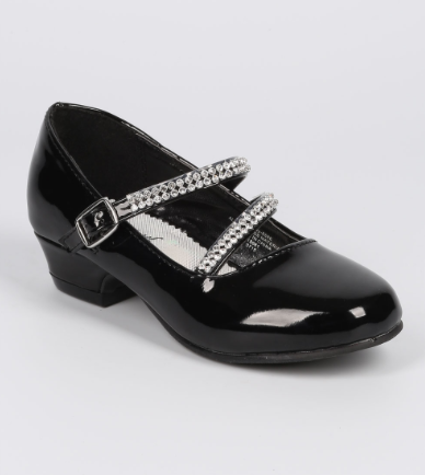 Daisy Girls Dress Shoes - BLACK