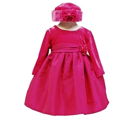 Rebecca Baby Dress - FUCHSIA