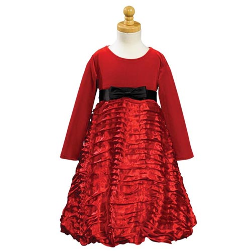 Yana Velvet Dress - Red