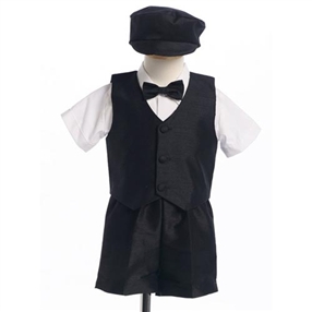 Drew Black Boys Short Tuxedo