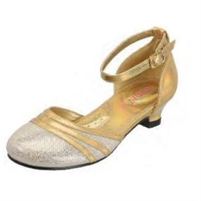 Gold Party Shoes for Girls