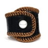 Metairie South Sea Pearl and Alligator Hide Cuff Bracelet