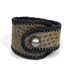 Metairie Tahitian Pearl and Snakeskin Cuff Bracelet