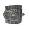 Lafayette Tahitian Pearl and Alligator Hide Cuff Bracelet