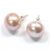 photo of Wendy Mignot Saint Martin Freshwater Pearl Stud Earrings 14mm Lavender