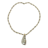 Viola Freshwater Blush Pearl and Exclamation Necklace