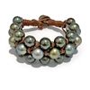 photo of Wendy Mignot Tahitian Pearl and Leather Beltway Bracelet